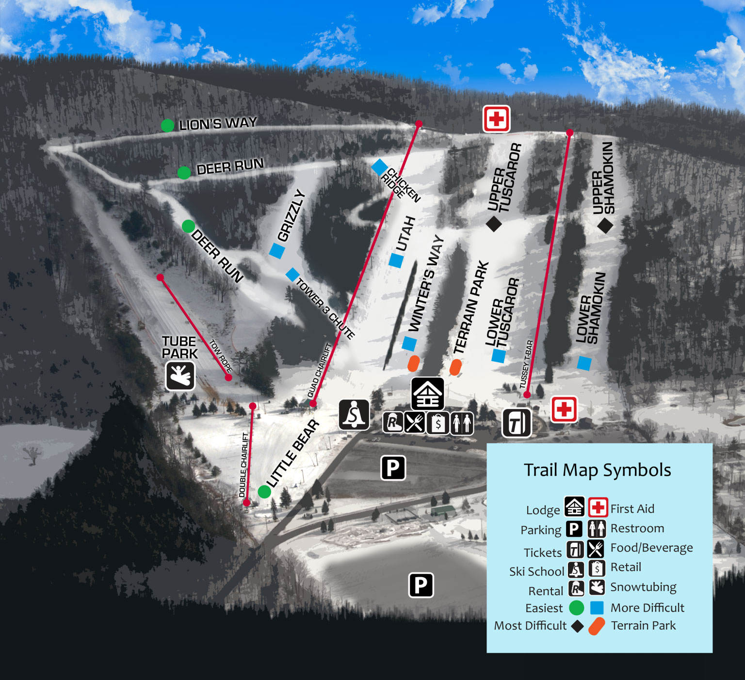 Tussey trailmap